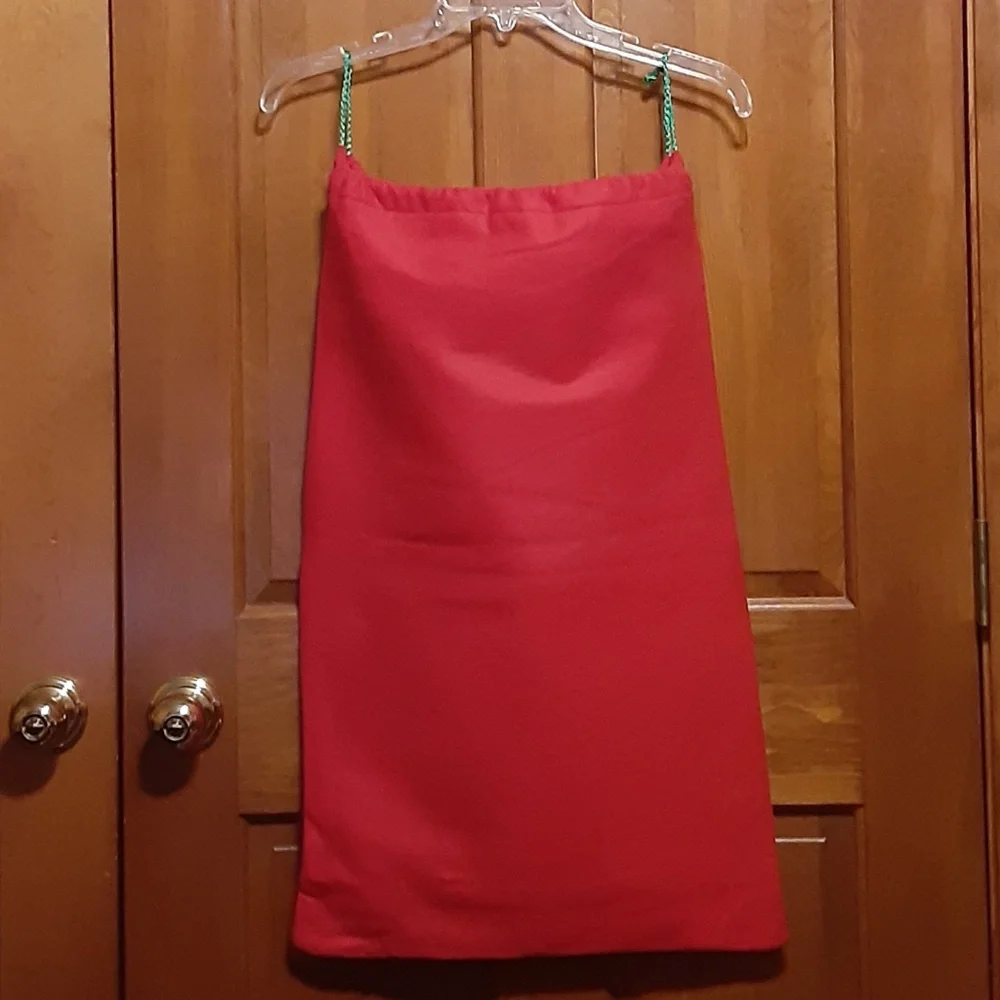 Merry Christmas Red Felt Gift Bag